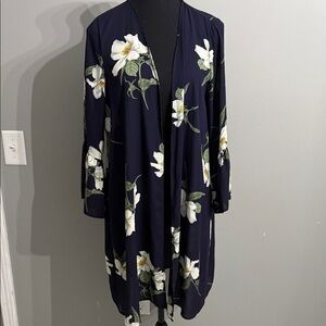 Twenty Second Navy Floral Kimono